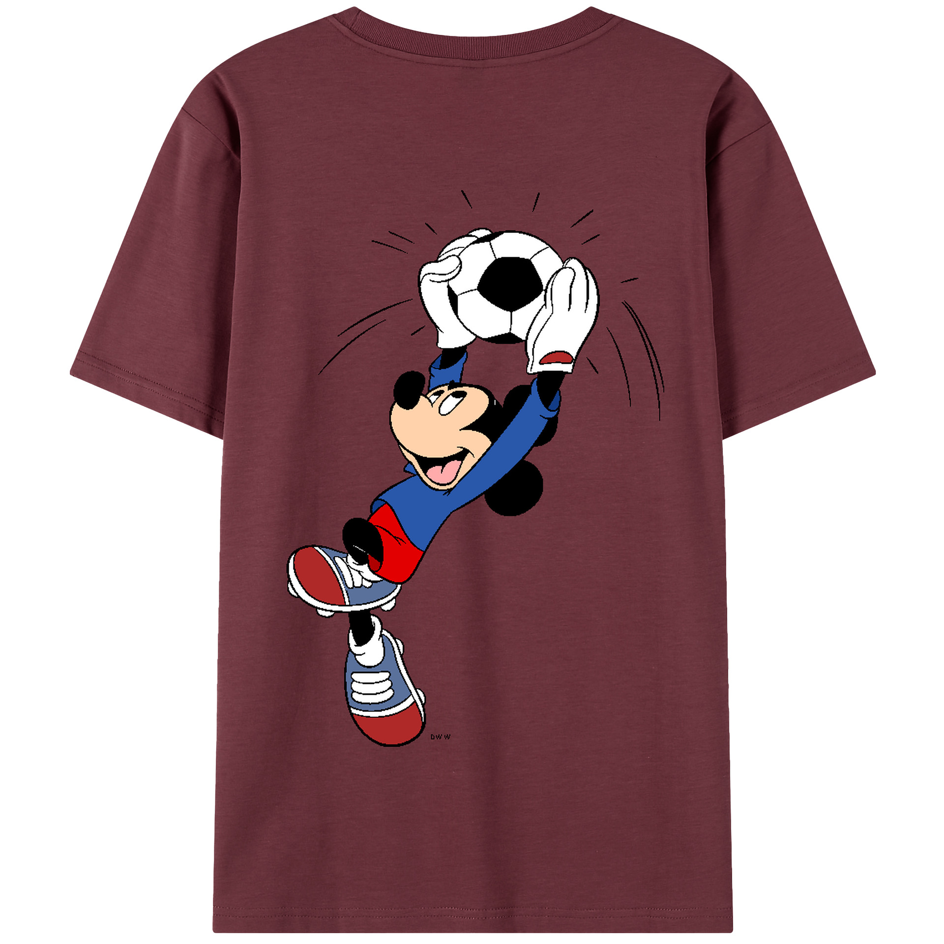 （画像用） ミッキーマウス Mickey Mouse 綿100％半袖Tシャツ（背面プリント）